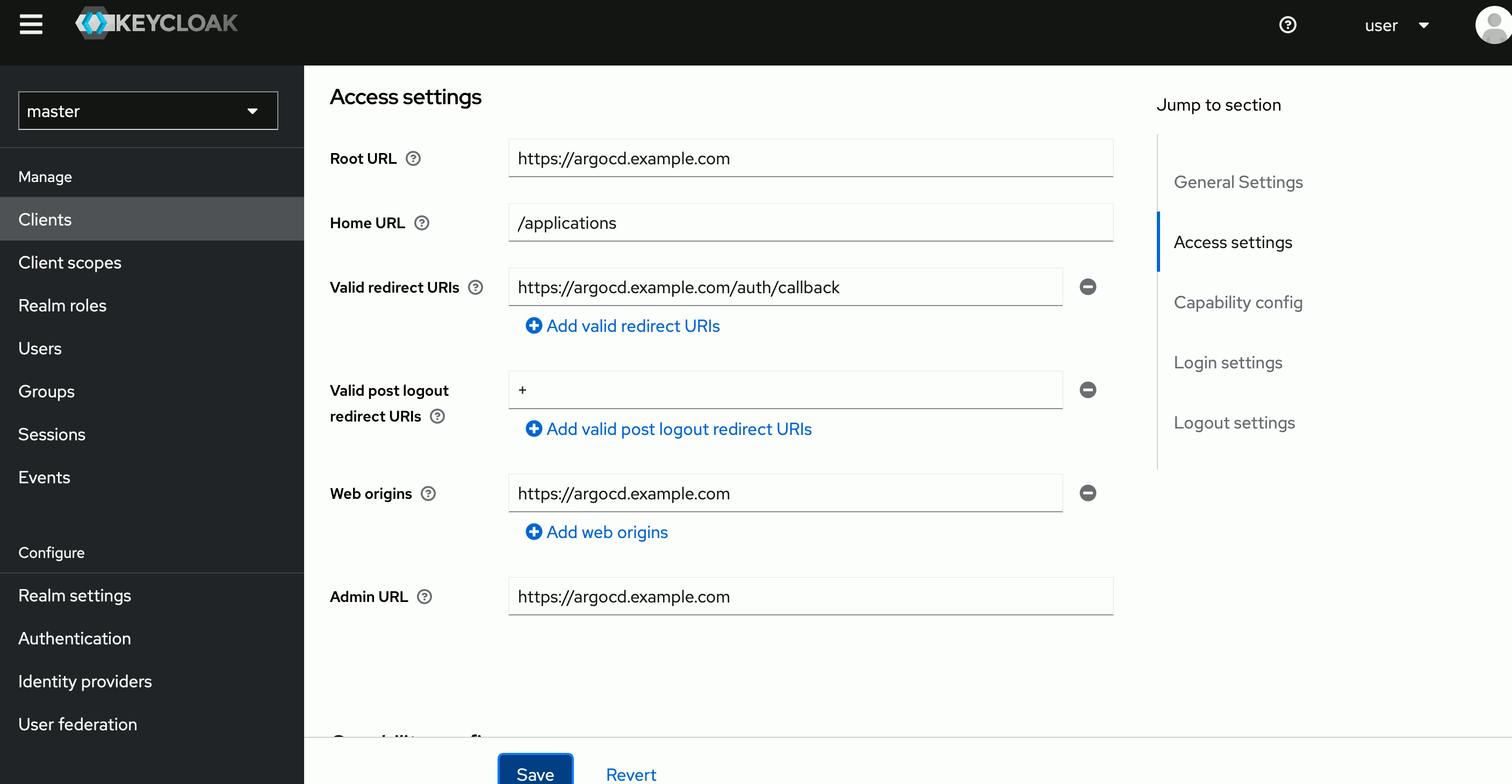 Keycloak configure client Keycloak configure client